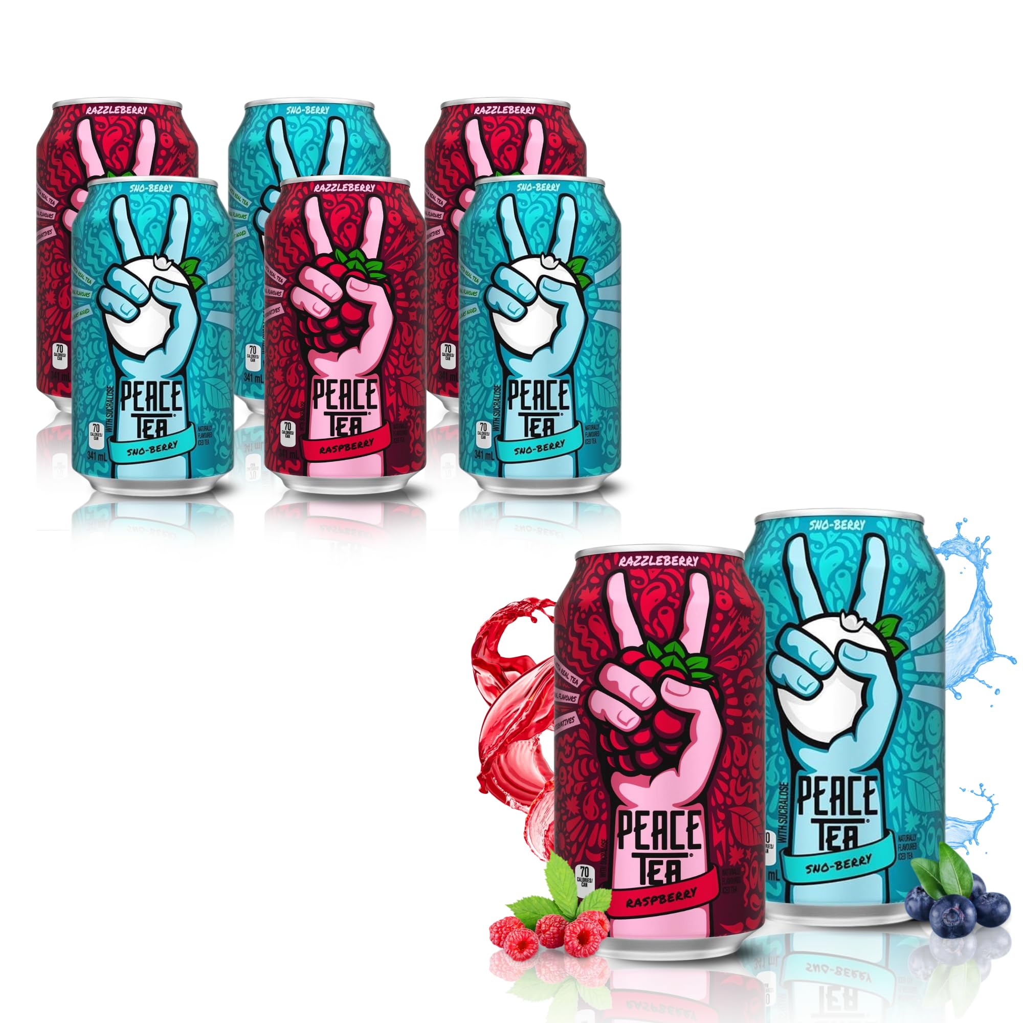 Amazon.com : Peace Tea Razzleberry and Sno Berry - No